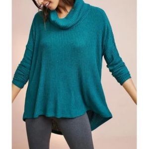Anthropologie Saturday Sunday ribbed cowl neck sweater res size M/L